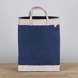 Bazaar Jute and Leather Tote Bag