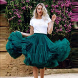 Pretty Mid-Calf Women's Tulle Skirt