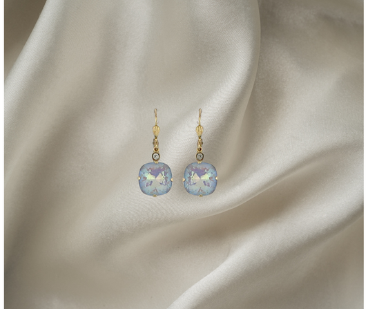 La Vie Parisienne vintage earrings - arctic