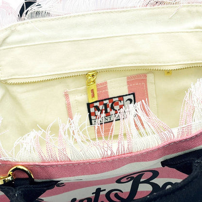 MC2 St. Barth's Striped Canvas Tote – Pink & White Stripe