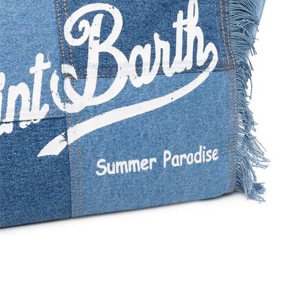 MC2 St. Barth's Blue Denim Tote Bag