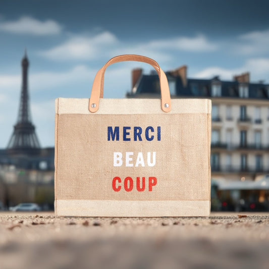 french style Jute Market Tote -  Sustainable/Ethical