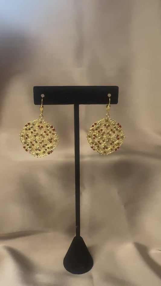 La Vie Parisienne  Moroccan Delight Earrings in Spice